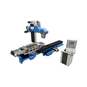 metal polishing machine / CNC / belt / satin