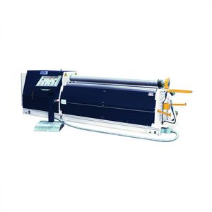 4-roll plate bending machine / hydraulic / conical