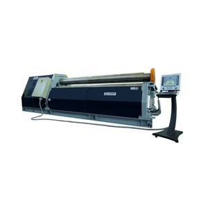 4-roll plate bending machine / hydraulic / conical / CNC