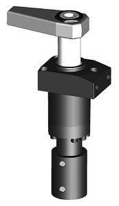 hydraulic clamp / swing / threaded body / flanged
