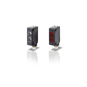 through-beam photoelectric sensor / rectangular / laser / miniature
