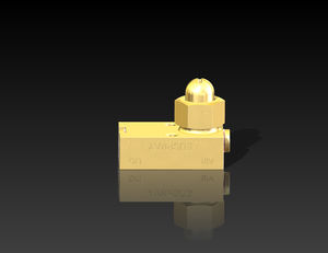 spray atomizing nozzle / compressed air / for liquids / flat spray
