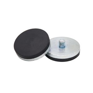 neodymium magnet / pot / plastic-coated