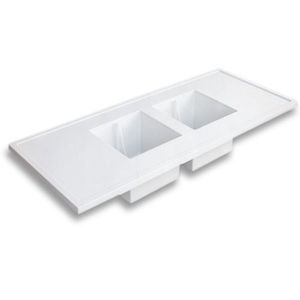 带水槽的实验台