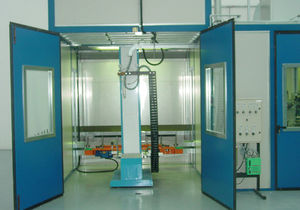 open spray booth