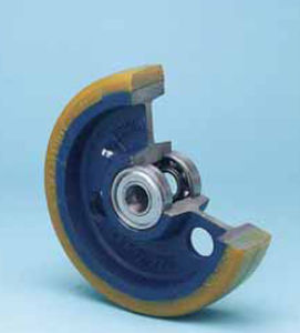 wheel with solid tire