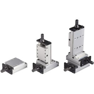 crossed roller linear guide / compact / dovetail / aluminum