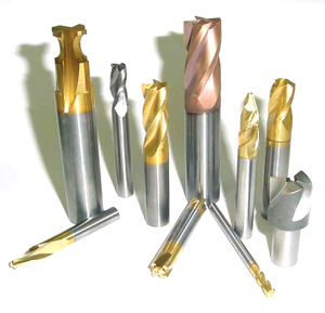 solid milling cutter / tungsten carbide / with cylindrical shank