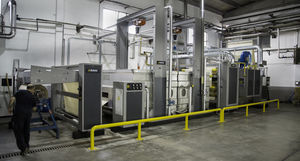 woven fabric textile finishing line