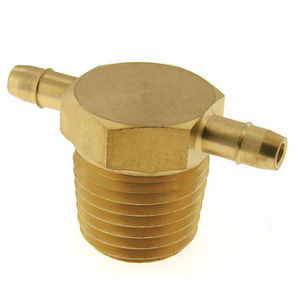 Pneumatic fitting - MLA-..-. - Beswick Engineering Co, Inc. - barbed / 90°  angle / brass