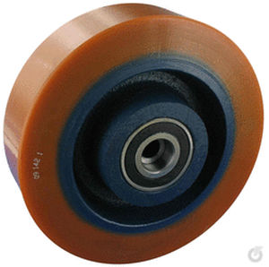 wheel with solid tire