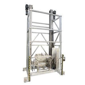 column type lift / platform / for containers / automatic