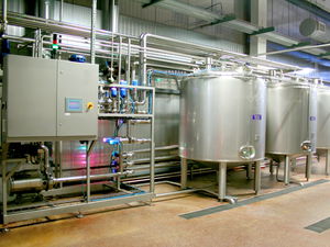 clean-in-place unit for the food industry