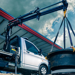 truck-mounted crane / boom / compact / materials handling