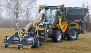 trailer-mounted leaf blower