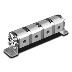 external-gear flow divider / 6-way / hydraulic / aluminum