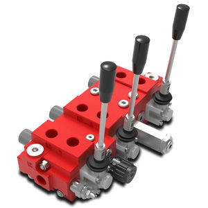 sectional hydraulic directional control valve / spool / manual / hydraulically-operated