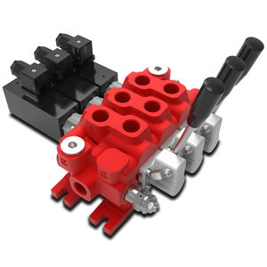 sectional hydraulic directional control valve / spool / manual / hydraulically-operated