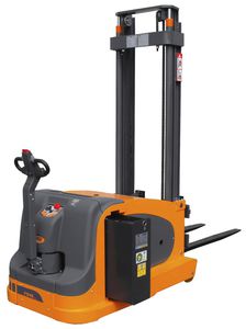 Electric stacker truck - 720 BLK ac - OMG S.p.A. - walk-behind / straddle