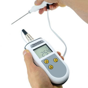 probe thermometer / thermocouple / thermistor / with LCD display