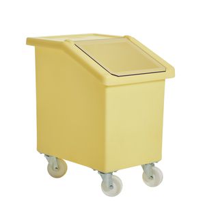 polyethylene crate / storage / with lid / 4-wheel
