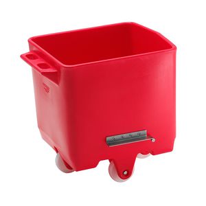 4-wheel crate / polyethylene / storage / handling