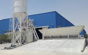 stationary concrete batching plant / compact