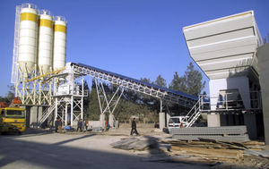 stationary concrete batching plant / compact