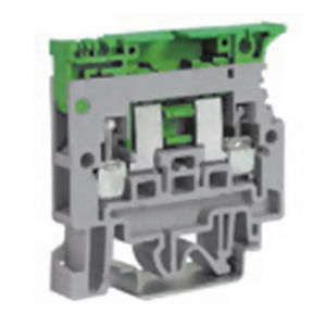 DIN rail-mounted terminal block