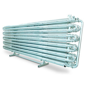 tube-tube heat exchanger / air/water / stainless steel / for the food industry