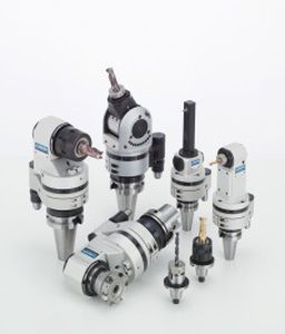 fixed angle head / 90° / for machining units / compact