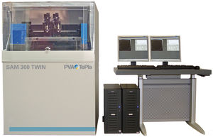 scanning acoustic microscope / for analysis / for research