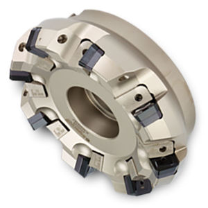 shell-end milling cutter / indexable insert / face / for steel