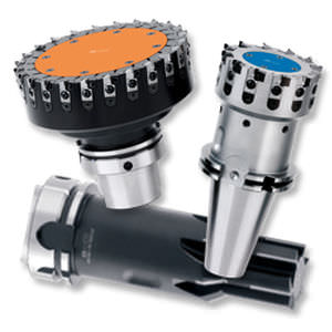 shell-end milling cutter / insert / face / PCD
