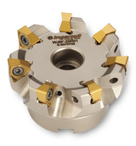 shell-end milling cutter / corner radius / with positive insert / roughing