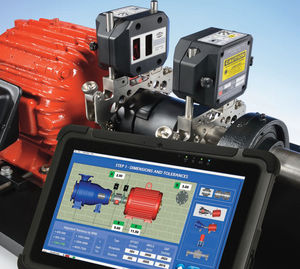 laser alignment system / shaft / wireless / high-accuracy