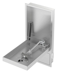 wall-mounted eyewash station
