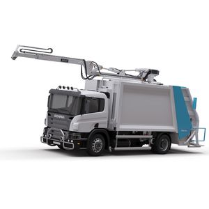 rear-loader waste collection vehicle