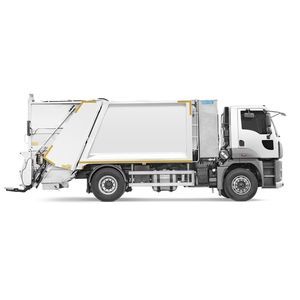 rear-loader waste collection vehicle
