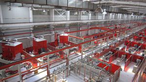 in-line welding and cleaning line