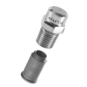 spray nozzle / for liquids / hollow-cone / stainless steel