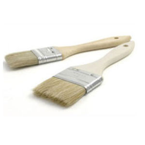 paint brush with wooden handle