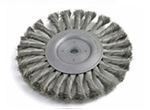 knotted wheel brush