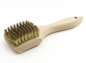 finishing brush / brass / steel / handheld