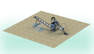 stationary concrete batching plant