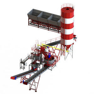 stationary concrete batching plant