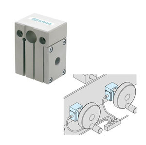 automatic clamping plate / rectangular / anodized aluminum