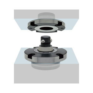 flange zero-point clamping system / quick / compact / round