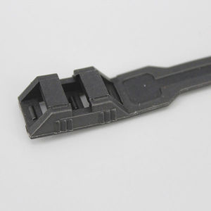 plastic cable tie / flameproof / inside serrated / for heavy loads