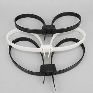 plastic cable tie / flameproof / corrosion-proof / inside serrated